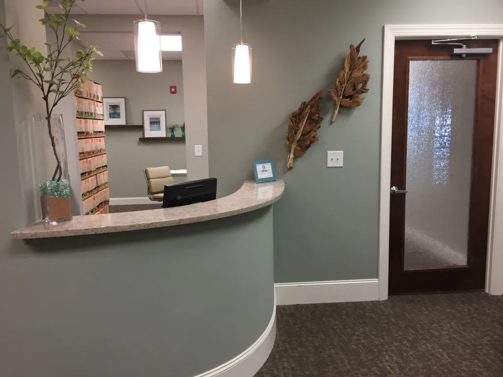 Reception Desk at The Center for Oral Surgery & Dental Implants